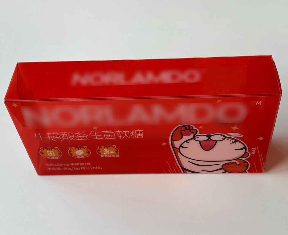 Custom Frosted Semi-transparent PET Folding Box With Auto Lock Bottom & Soft Crease Line